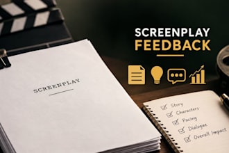 provide industry quality, honest, and actionable feedback for your screenplay