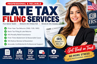 file your back taxes and help resolve irs tax penalties