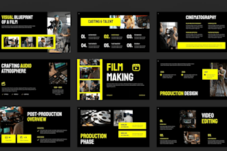 film pitch deck screenplay presentation movie moodboard slide script deck