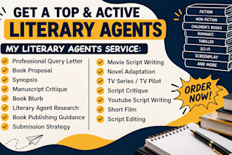 find active literary agents book or script critique prepare query letter logline