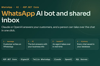 build a whatsapp ai chatbot with asp net core and twilio