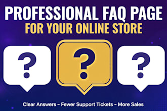 write a professional faq page for your online store
