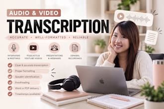 accurately transcribe audio and video into a clean document