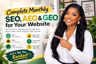 do monthly SEO, and GEO for google and ai ranking