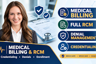 medical billing credentialing ar follow up rcm, caqh, pecos, medicaid enrollment