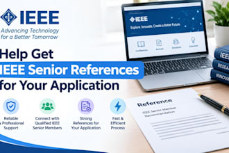 help get ieee senior references for your application