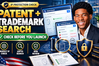 do amazon patent search and trademark check for your product worldwide service