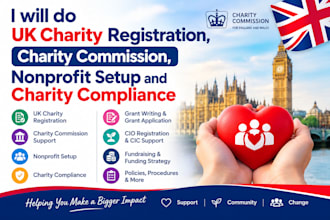 uk charity charity commission nonprofit  charity compliance charity application