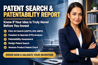 do a patent search with a plain english patentability report
