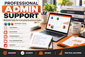 provide professional admin support including ms office