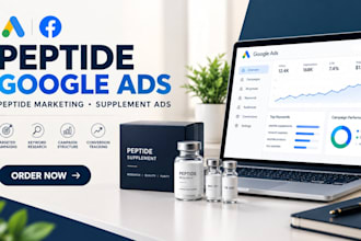 setup peptide marketing peptide google ads peptide supplement gooogle ads
