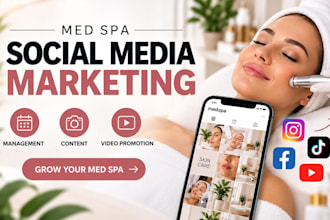 do med spa social media marketing management content creation video promotion