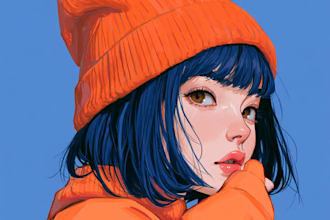draw with anime or manga style