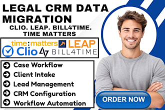 configure clio leap bill4time time matters legal crm intake workflow automation