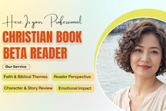be your christian book beta reader for fiction, alpha reader and critique novel