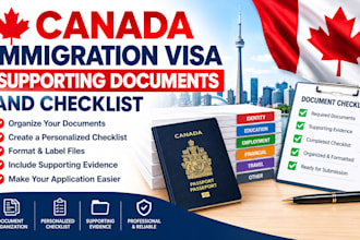 organize your canada immigration visa supporting documents and checklist