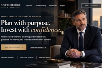 design squarespace financial planner website advisor investment website