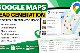 scrape google maps for targeted b2b lead generation and business leads