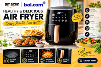 design amazon bol dot com product listing images with product image editing