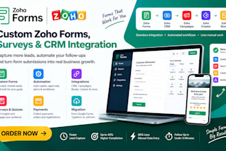 create zoho forms, zoho form to CRM integration and surveys