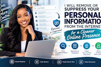 remove or suppress your personal information from the internet