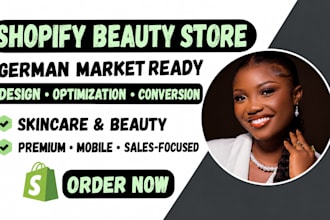 do germany skinscare shopify store design cosmetics, beauty shopify store