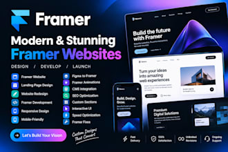 design a framer website figma to framer landing page expert