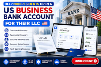 help non residents open a US business bank account for their llc