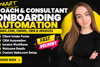 automate coach and consultant onboarding with make com, forms, CRM and invoices