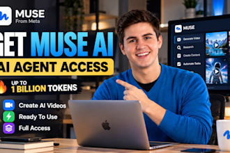 set up meta muse ai agent account ready to use for ai videos creation