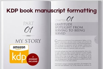 fix KDP book manuscript formatting error, paperback typesetting correction