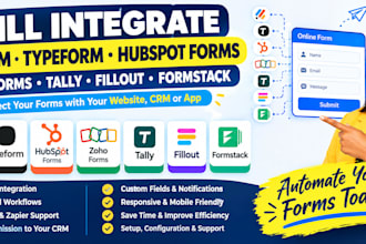 integrate jotform typeform hubspot forms zoho forms tally fillout and formstack