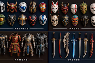 custom 3d printable cosplay props cosplay stl file and print ready designs