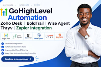 gohighlevel automation zoho desk boldtrail wise agent thryv zapier integration