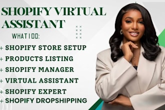 shopify virtual assistant shopify store manager shopify expert virtual assistant