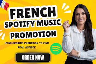 do spotify music marketing to french artist with organic spotify music promotion