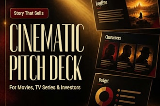 design edit movie pitch deck film tv series movie poster movie trailer media kit