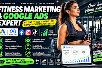 do fitness marketing, weight loss marketing, google ads and fitness social media