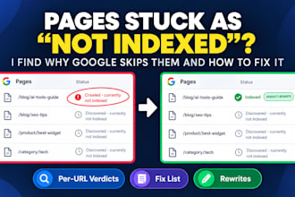 fix crawled currently not indexed pages on your ai written website
