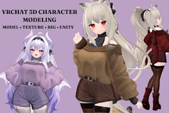 create custom vrchat avatar furry avatar anime vrc character