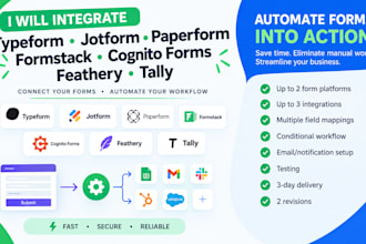 integrate typeform jotform paperform formstack cognito forms feathery and tally