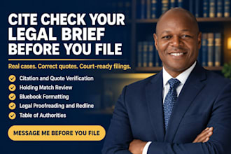 verify legal citations in briefs as your paralegal