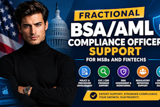 provide fractional bsa aml officer support for fintech and msbs