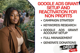 setup manage google adswords grant nonprofit marketing grants ppc campaign