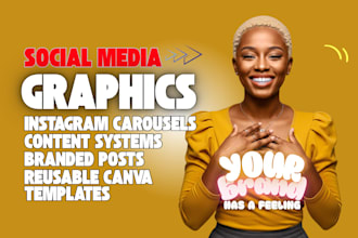 creative virtual assistant for canva, instagram carousels and content systems
