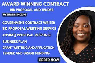 write government contract bids proposals, rfp, rfq, and rfi responses