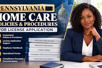 write pennsylvania home care policy and procedure for license application