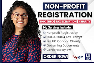 register your 501c3 nonprofit or church bylaws file form 1023 1023ez
