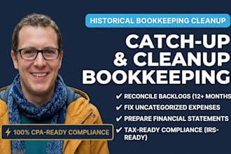 do backlog bookkeeping and clean up to get ready for taxes