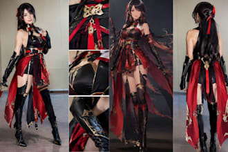 create custom cosplay costumes anime cosplay props and cosplay outfit